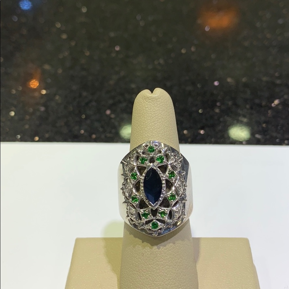 Silver Multi Colored Ring - image 1